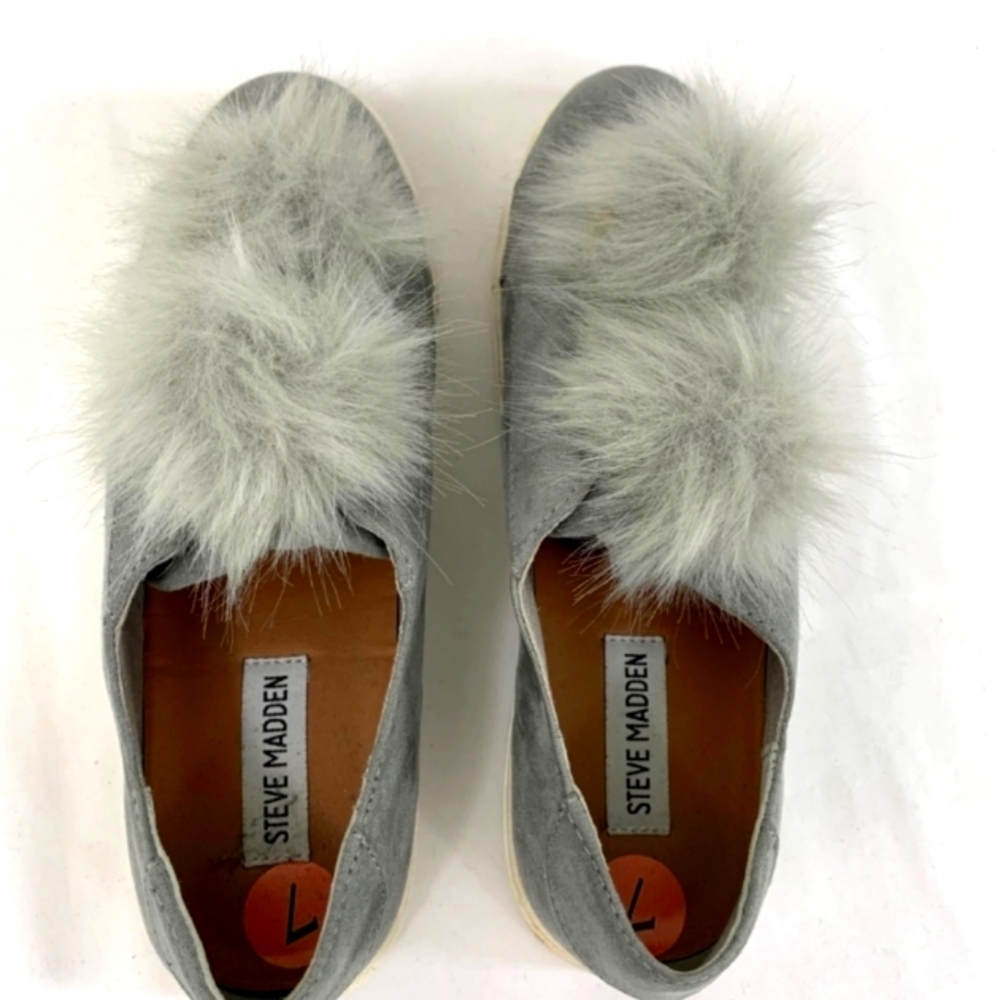 Steve Madden Slip-on Pom-Pom Shoes